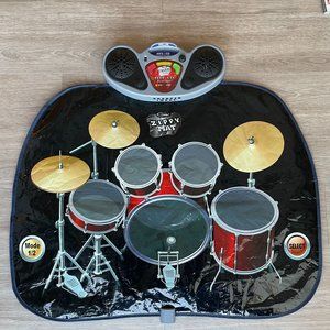 Sharper Image Tabletop Toy Drum Mat 8-Sound Electric Percussion w/ Audio Input